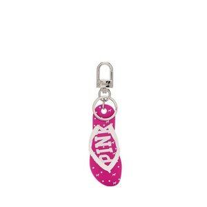 🆕 PINK VICTORIAS SECRET FLIP FLOP KEYCHAIN CHARM